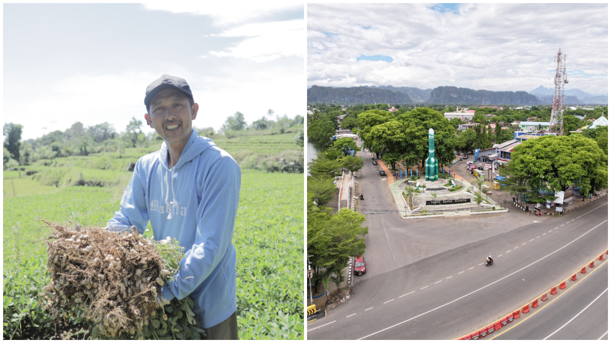 Suasana&nbsp;Desa Tompobulu, di Sulawesi Selatan yang sukses mengembangkan ekonomi lokal.