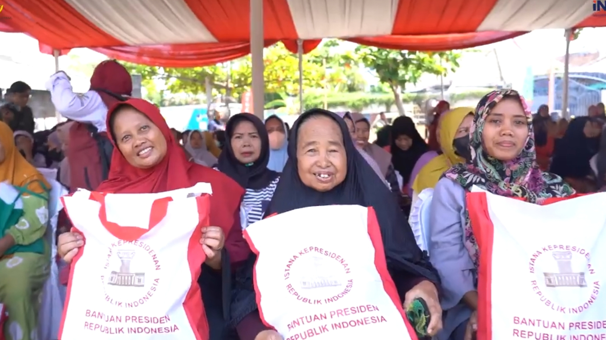 Ilustrasi penyaluran bansos