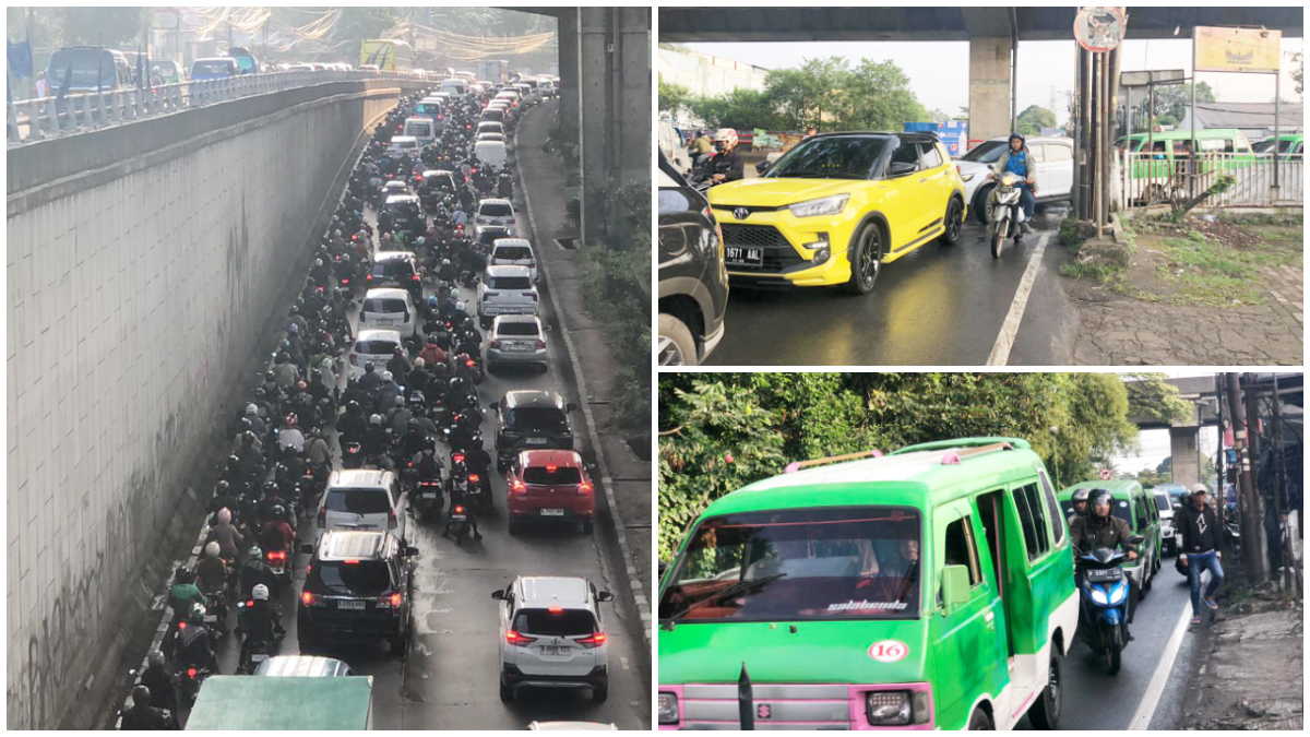Kepadatan arus lalu lintas di sejumlah ruas jalan utama Kota Bogor 