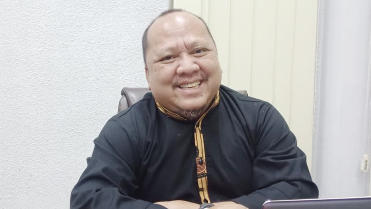 Sekretaris BPKAD Kabupaten Bogor, Achmad Wildan saat menyampaikan keterangan.
