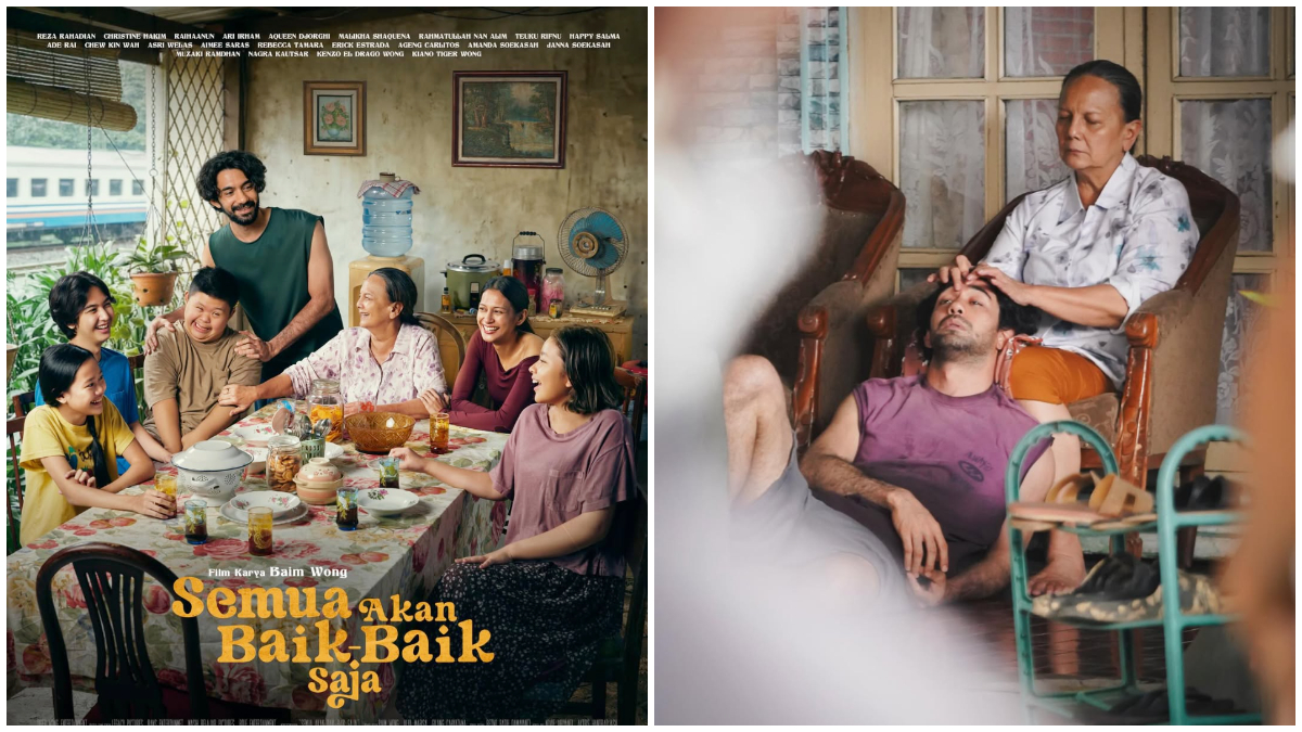 Poster resmi Film Semua Akan Baik-Baik Saja yang menampilkan suasana hangat keluarga sederhana.