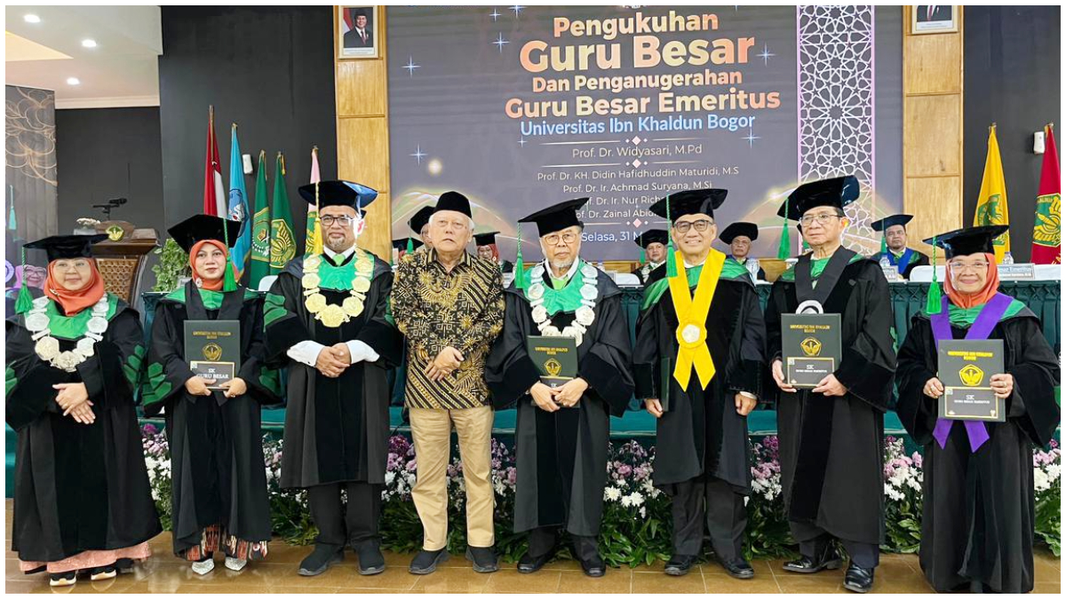Pengukuhan guru besar aktif dan emeritus UIKA Bogor