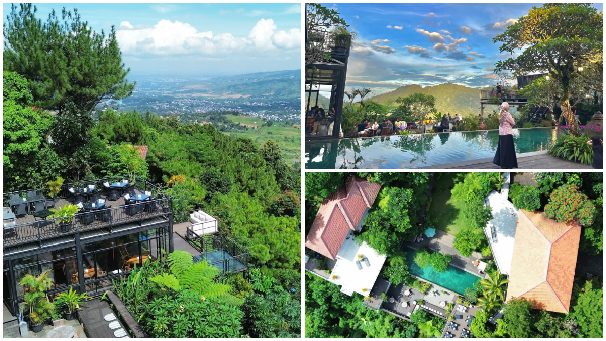 Suasana Villa Aman Disini di Kawasan Babakan Madang Bogor yang sejuk dan luas. 