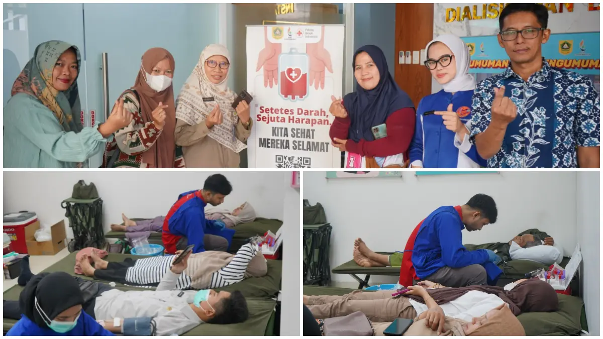 Kegiatan donor darah di RSUD R Moh Noh Nur, Leuwiliang Bogor. Foto : RSUD R Moh Noh Nur for Radar Bigir