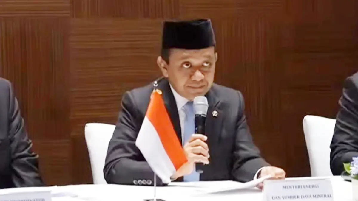 Menteri Energi dan Sumber Daya Mineral (ESDM) Bahlil Lahadalia saat konferensi pers terkait kebijakan mitigasi risiko dan antisipasi dinamika global, Selasa, 31 Maret 2026. Tangkapan layar YouTube Sekretariat Presiden