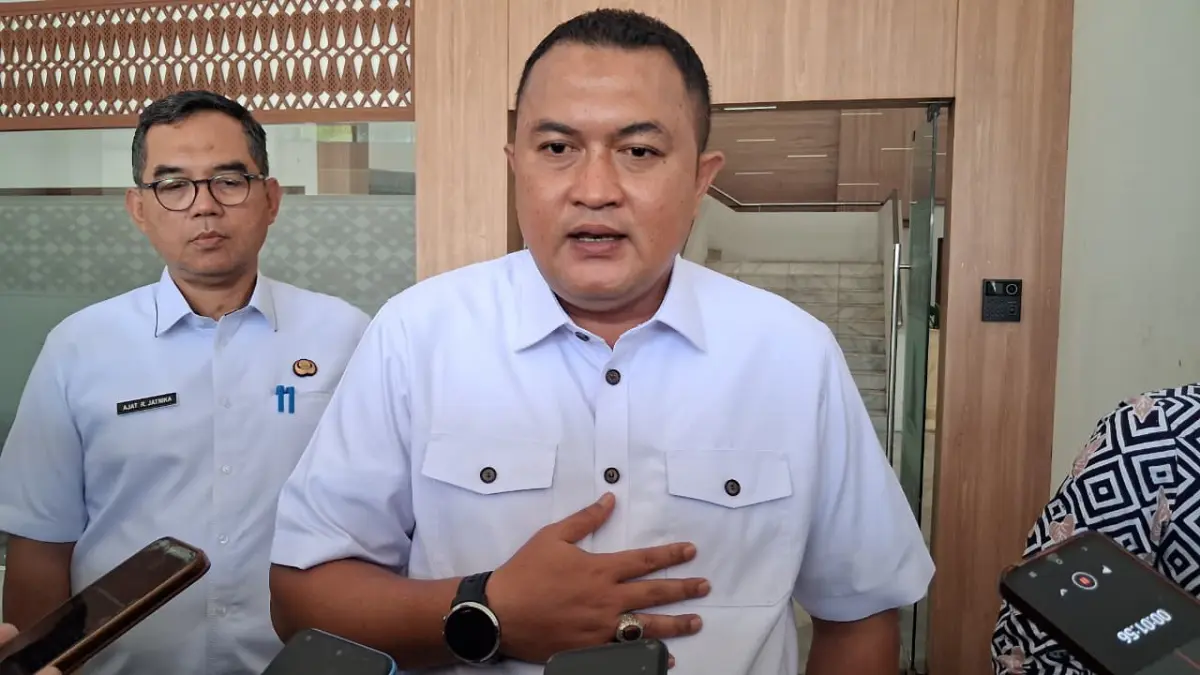 Bupati Bogor Rudy Susmanto klarifikasi masalah namanya disangkutkan dengan peredaran tramadol. Foto: Muhammad Ali/Radar Bogor