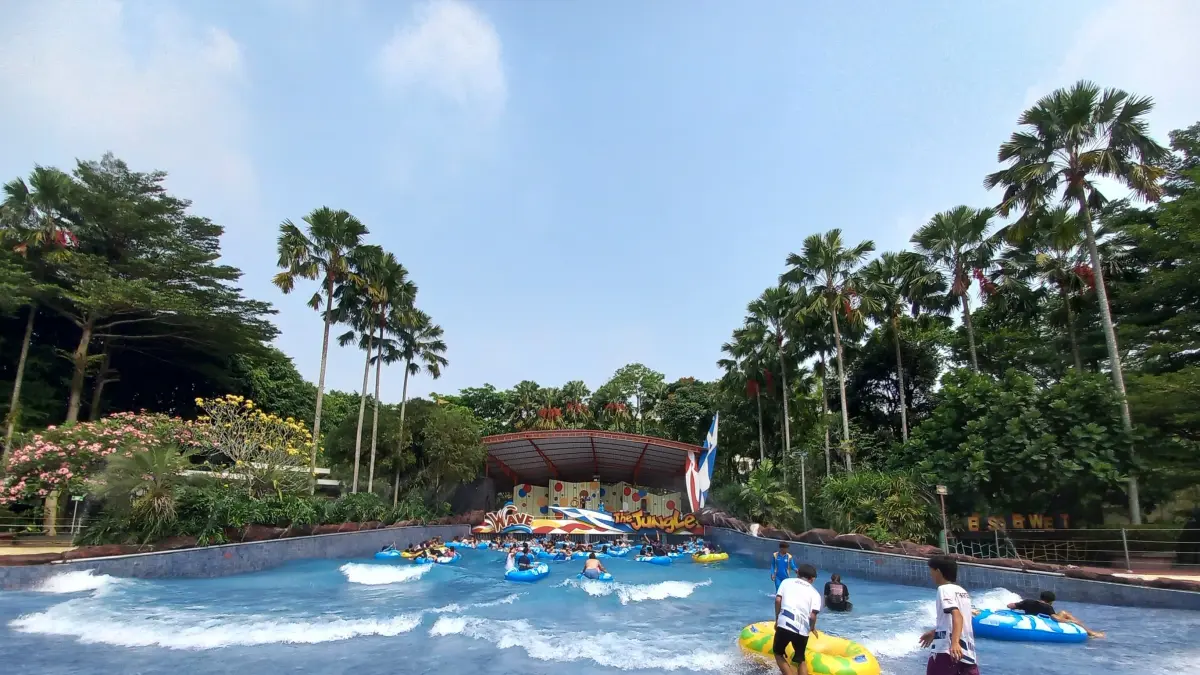 Salah satu wahana di The Jungle Waterpark Bogor