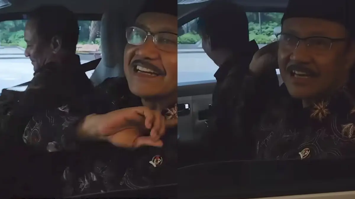 Menteri Sosial Saifullah Yusuf atau Gus Ipul naik mobil listrik (Foto: Instagram @kemensosri)