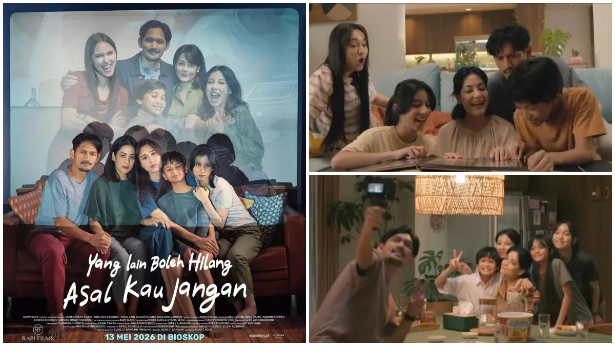 Poster resmi dan cuplikan adegan Film Yang Lain Boleh Hilang, Asal Kau Jangan yang dirilis Rapi Films. (Foto: Instagram @rapifilm)