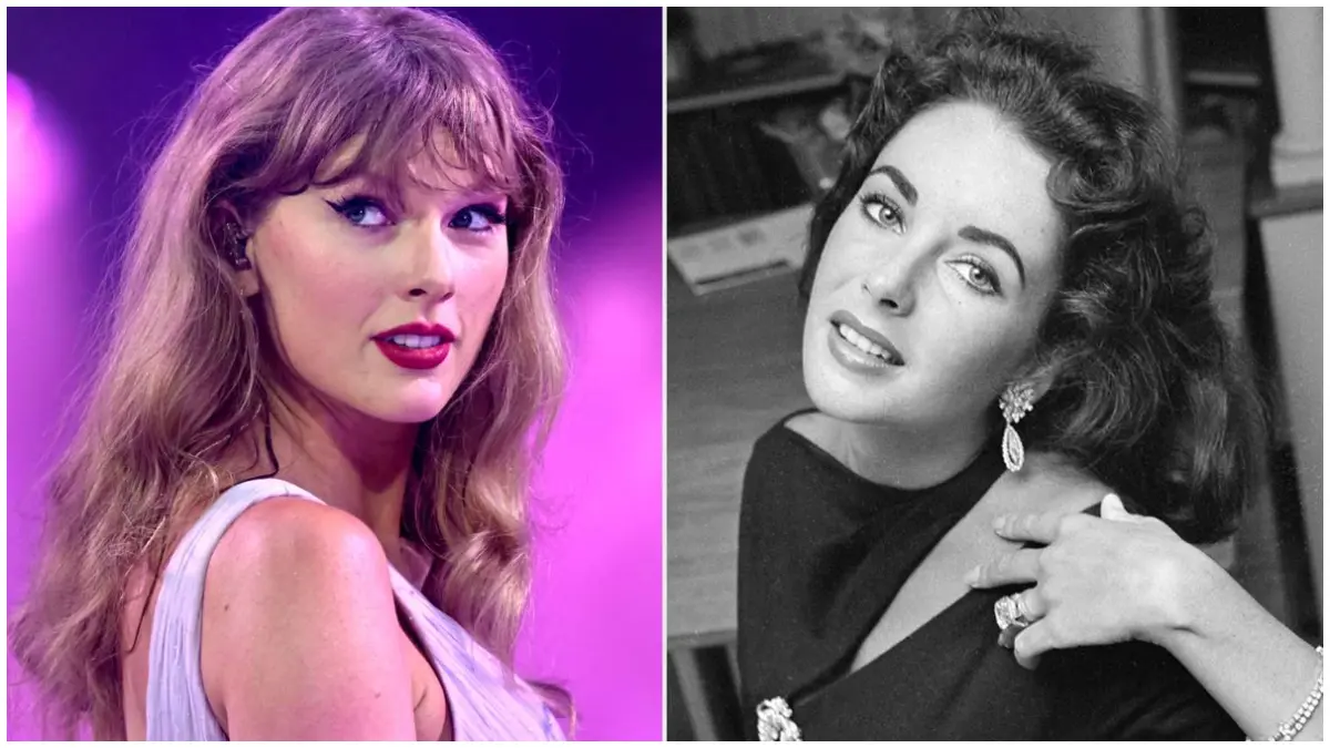 Potret Taylor Swift dan cuplikan dari musik video Elizabeth Taylor. (Foto: Akun People.Com)