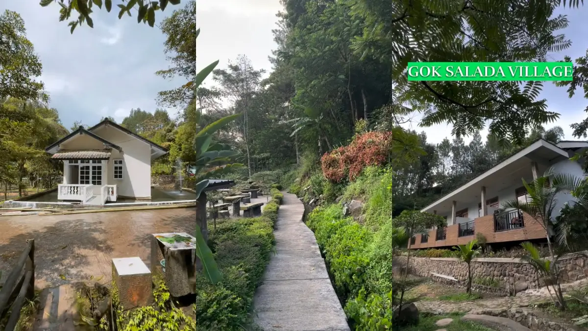 Villa di Gok Salada Village, Megamendung, Bogor. (Foto: Instagram @goksaladavillage)