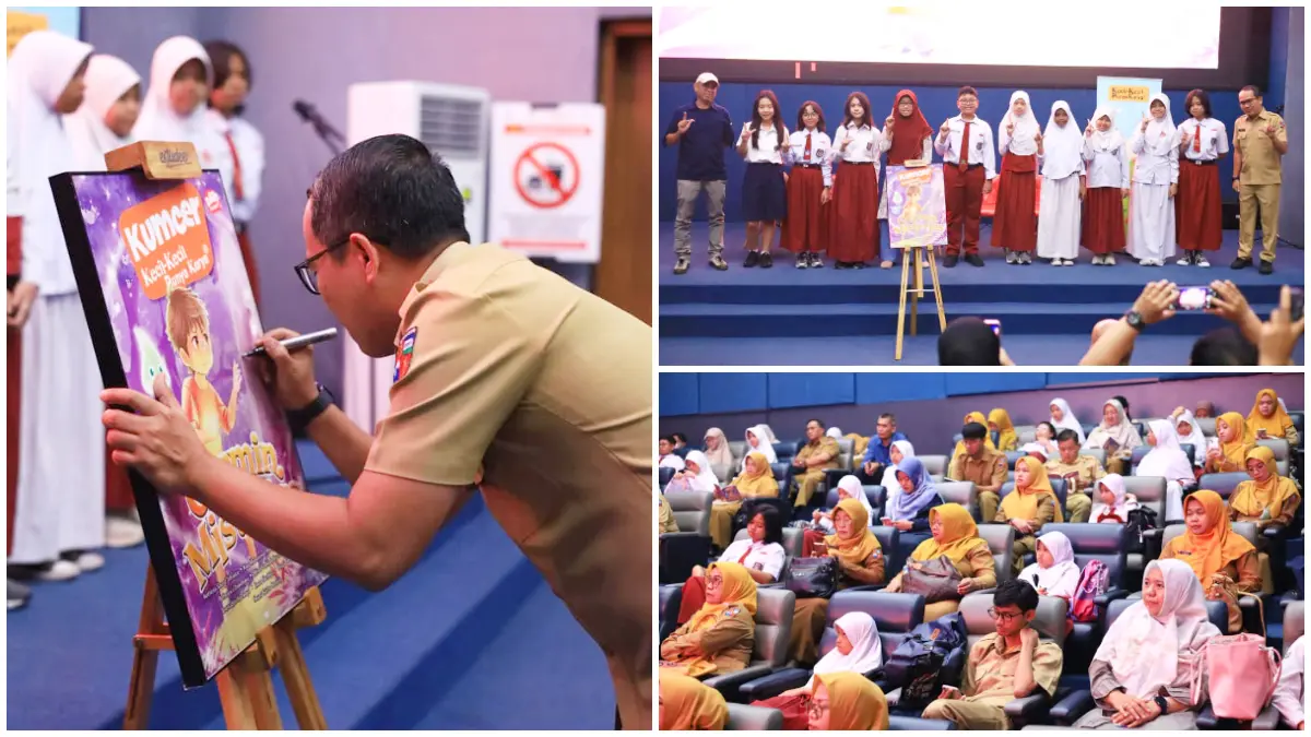 Peluncuran buku kumpulan cerpen berjudul Cermin Misterius. (Foto: KKPK for Radar Bogor)