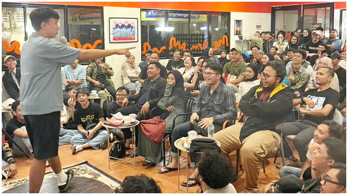 Suasana kegiatan Open Mic yang digelar Standup Indo Kota Bogor. (Foto: Standup Indo Kota Bogor)