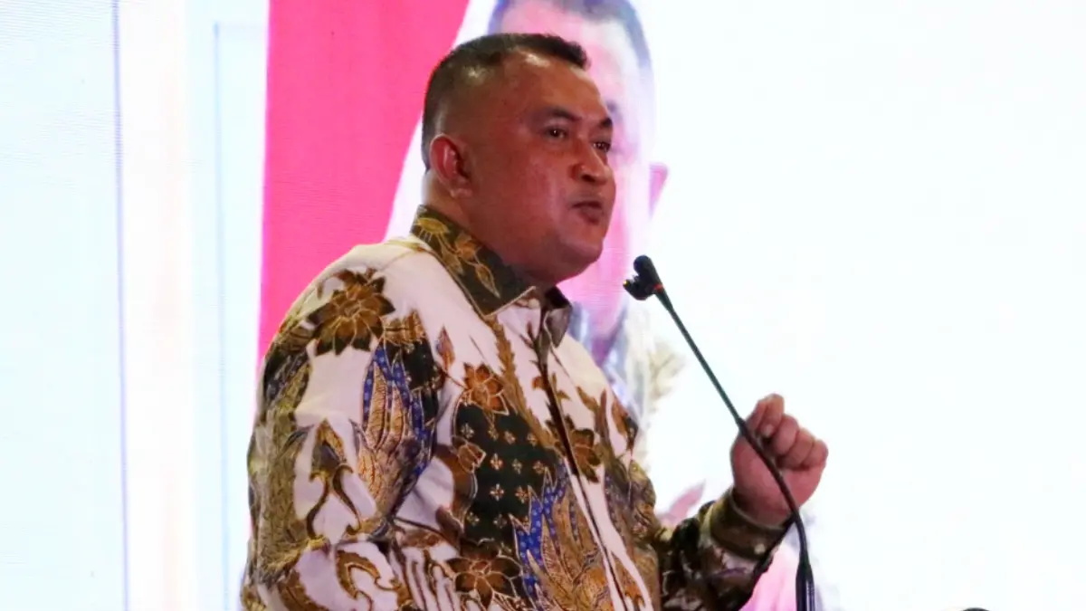 Bupati Bogor Rudy Susmanto menyoroti kasus dugaan jual beli jabatan oleh oknum ASN di Kabupaten Bogor. (Hendi Novian/Radar Bogor)