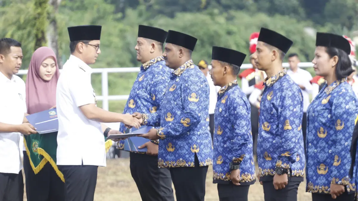 Ilustrasi pelantikan PPPK. Kemendagri pastikan nasib PPPK aman. Foto: Laman Pemerintah Kota Medan
