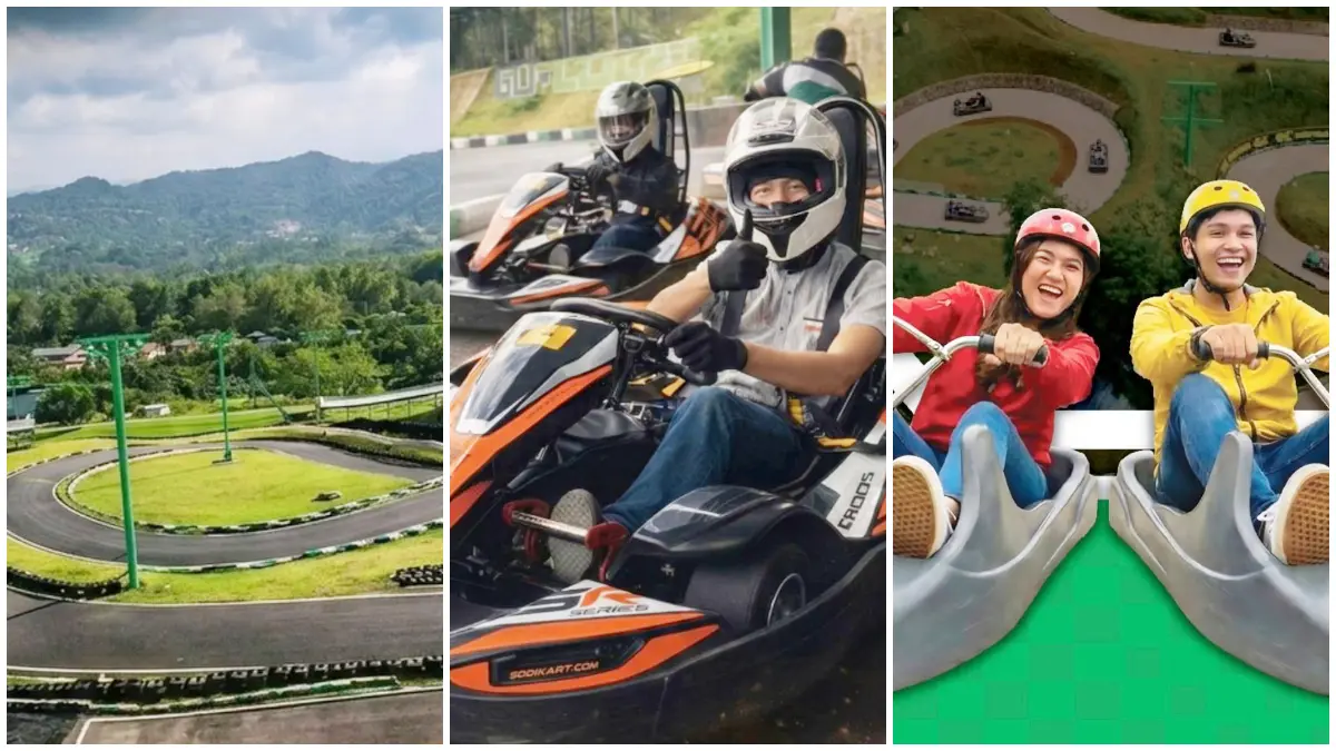 Keseruan wisata adrenalin dengan pemandangan alam yang indah di Go-Luge Puncak Bogor. (Foto : Instagram @go.luge.puncak)