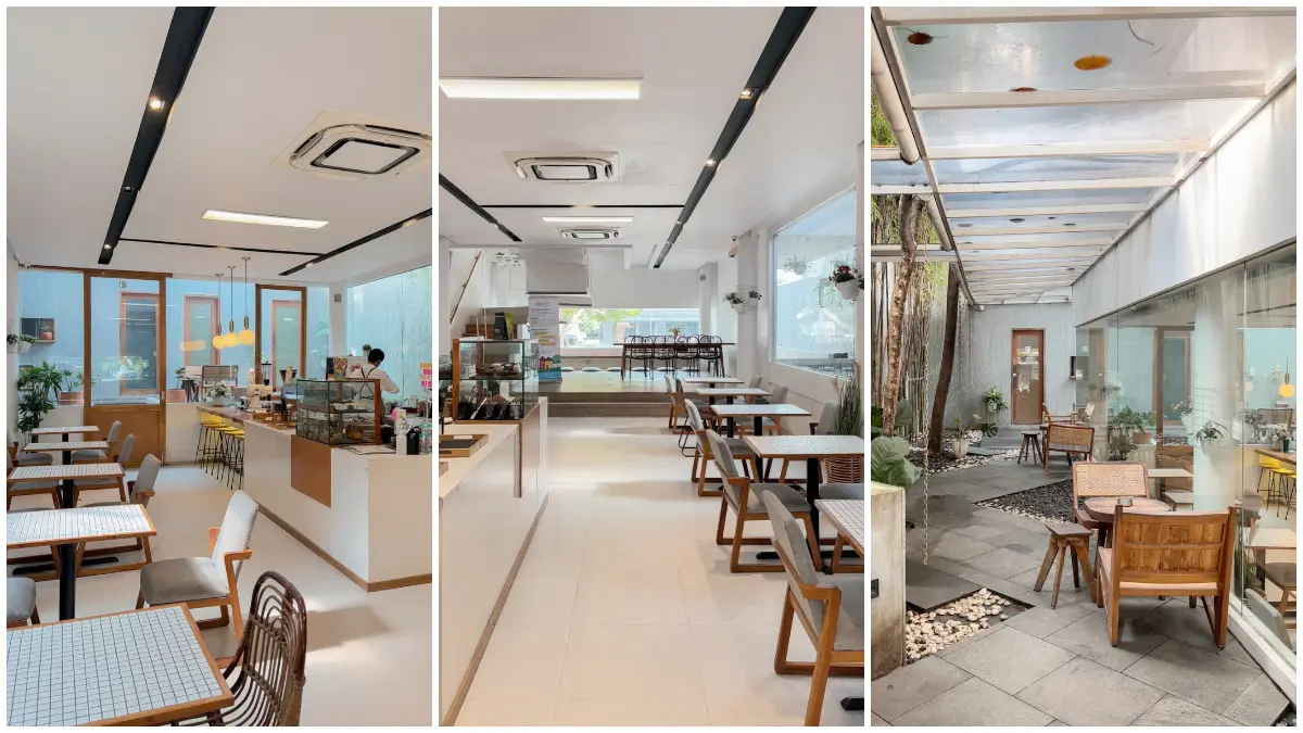 Suasana interior kafe Awal Mula Coffee yang minimalis dan nyaman untuk WFC maupun bersantai. (Foto: Instagram @telletubbis)