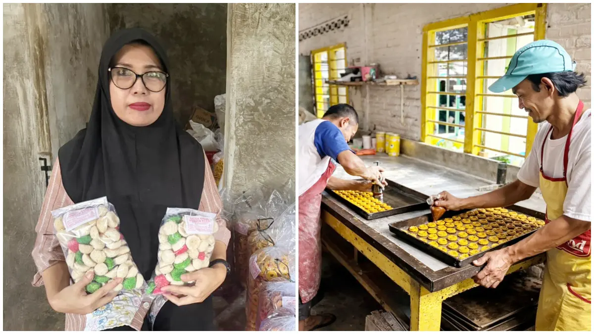Yulianti Yusup, pelaku UMKM di Lampung yang sukses mengembangkan usaha kue semprong.