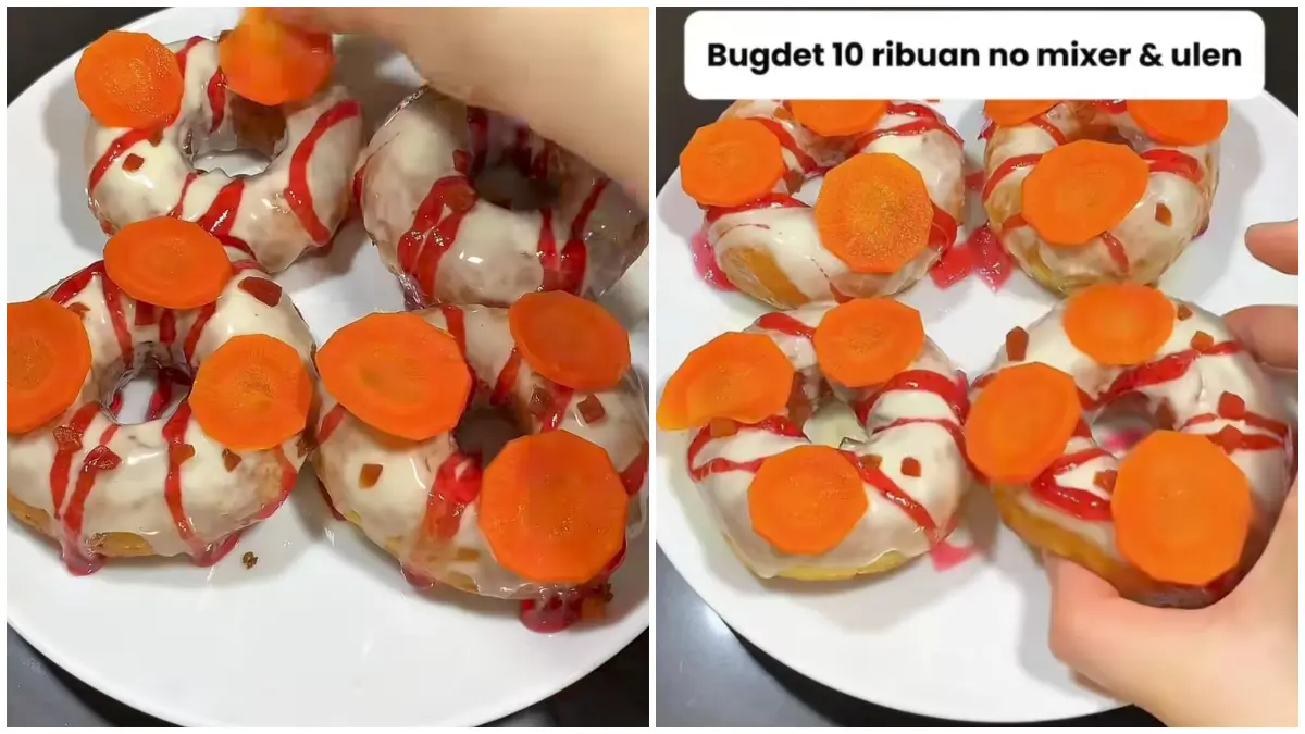 Donat Feng berbahan wortel yang viral di media sosial. (Foto&nbsp;: Instagram @joycesui04)