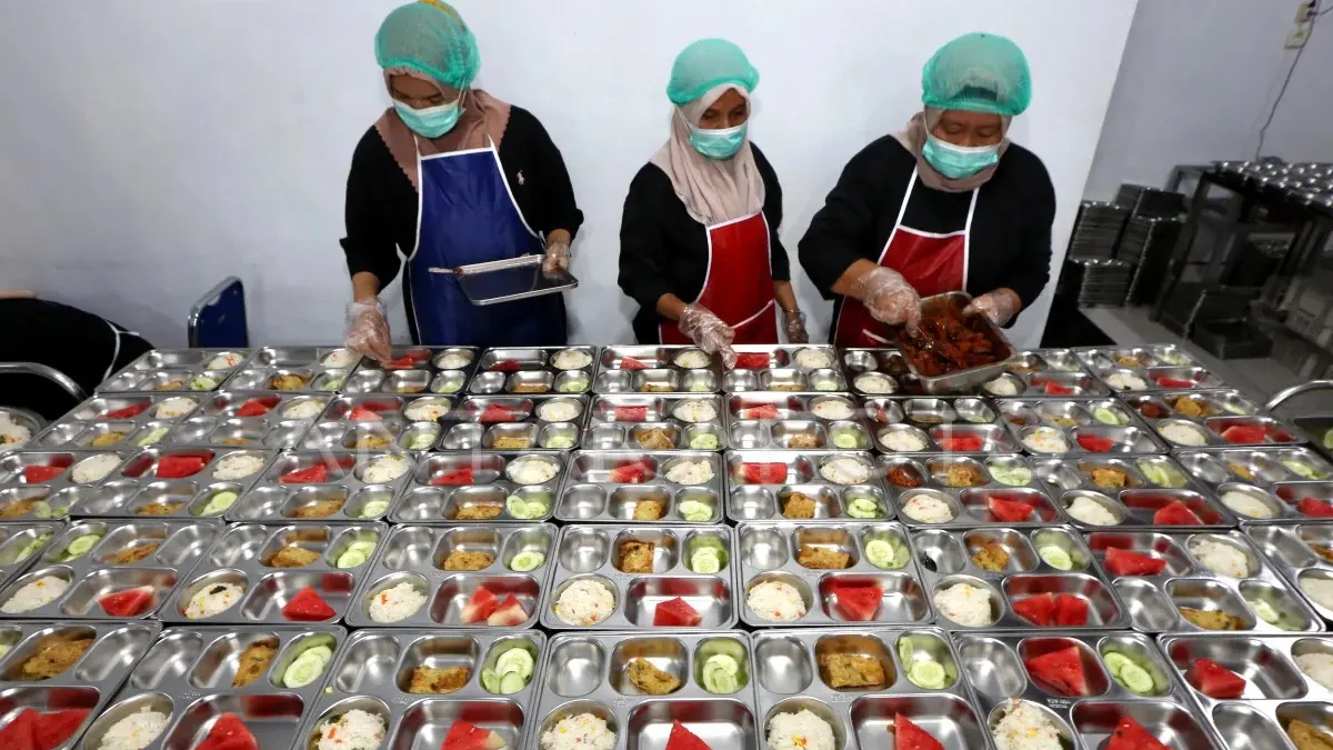 Ilustrasi dapur SPPG pada program MBG. 