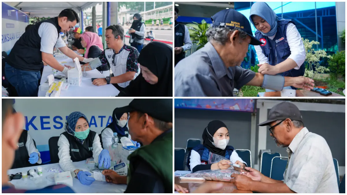 Layanan pemeriksaan kesehatan gratis dari BRI Peduli