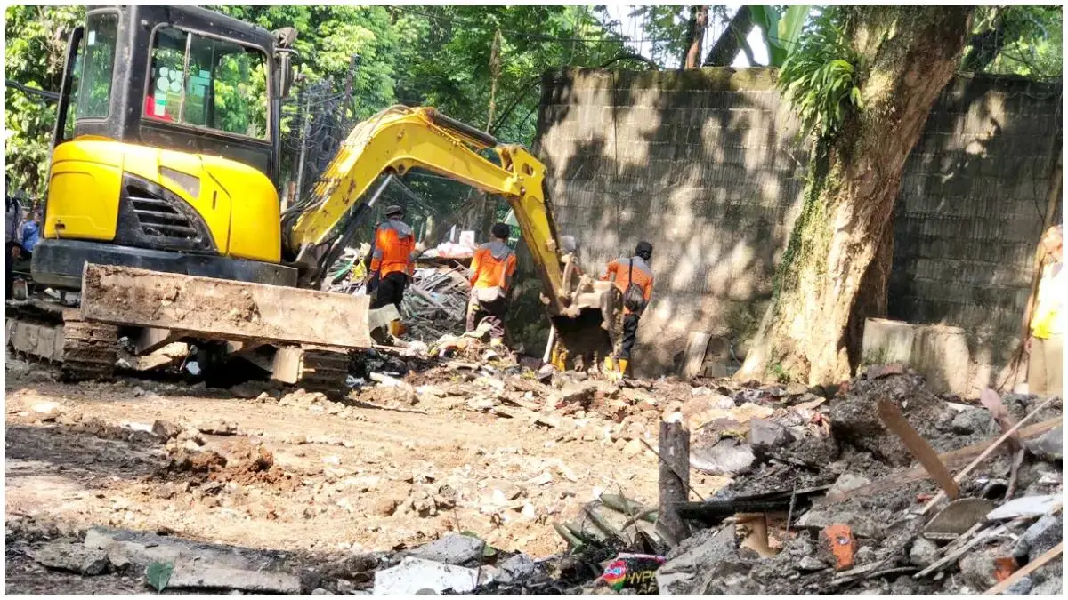 Persiapan pembangunan posko baru Damkar Kota Bogor di kawasan Jalan Abdullah Bin Nuh Yasmin. Foto: Fauzan/Radar Bogor