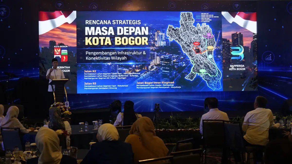 Wali Kota Bogor Dedie Rachim memaparkan rencana pembangunan masa depan Kota Bogor dalam Musrenbang. Foto: Sofyansyah/Radar Bogor