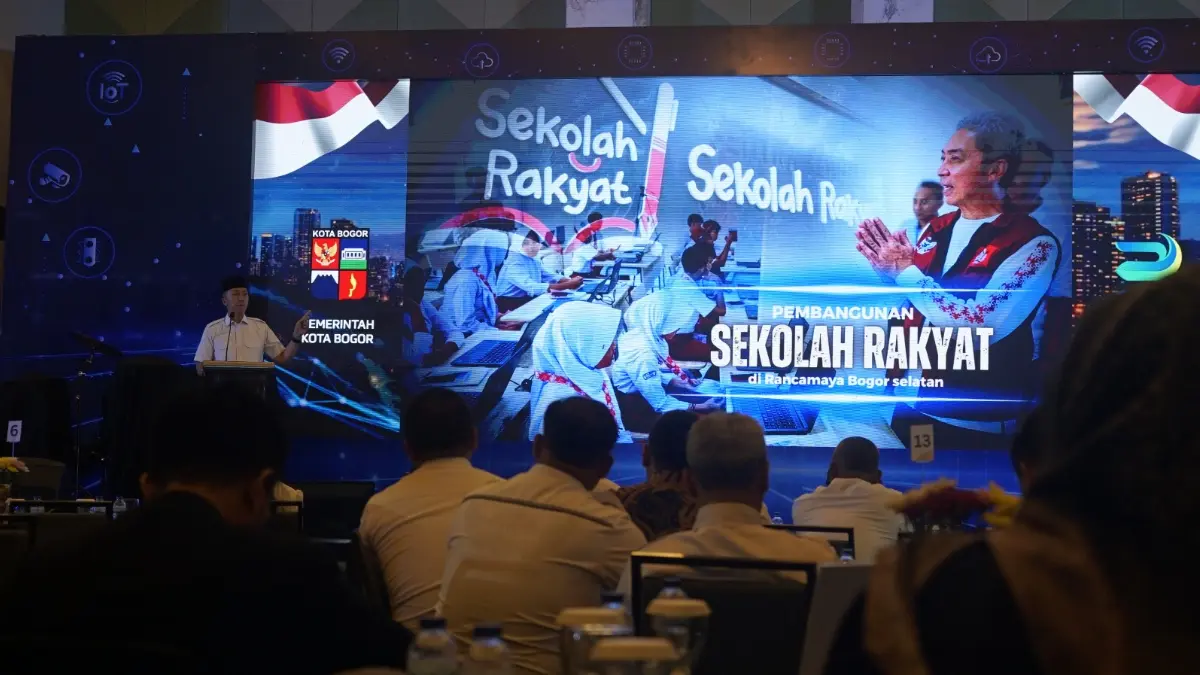 Wali Kota Bogor Dedie Rachim saat memaparkan rencana pembangunan di Musrenbang. Foto: Sofyansyah/Radar Bogor