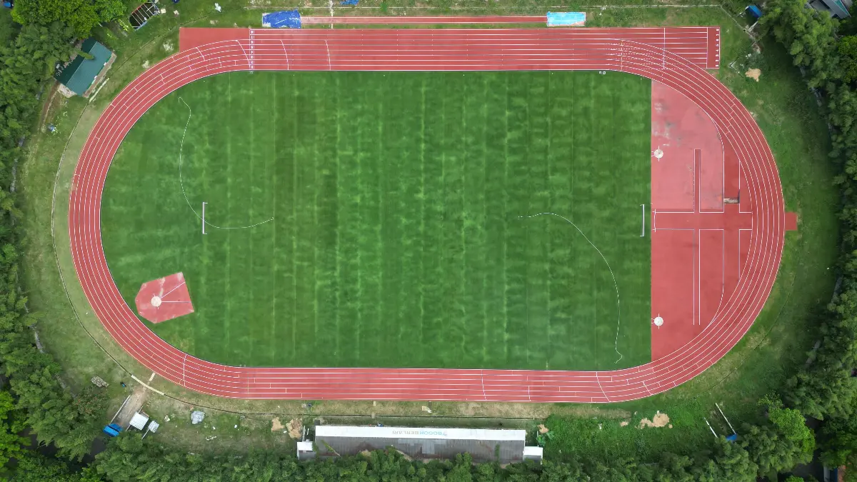 Kondisi terkini Stadion Pajajaran Kota Bogor yang akan menjalani pembangunan tahap kedua. (Aziz/Radar Bogor)