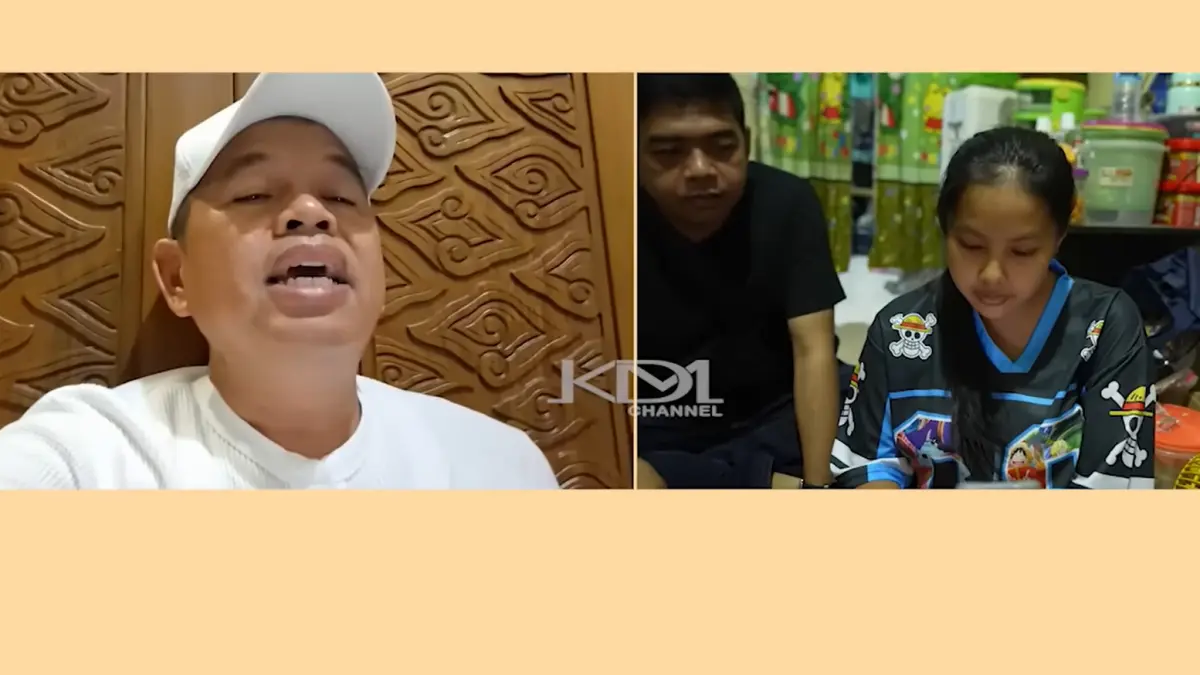 Gubernur Jawa Barat Dedi Mulyadi saat menghubungi Nina Soliha terkait bayi yang hampir tertkar