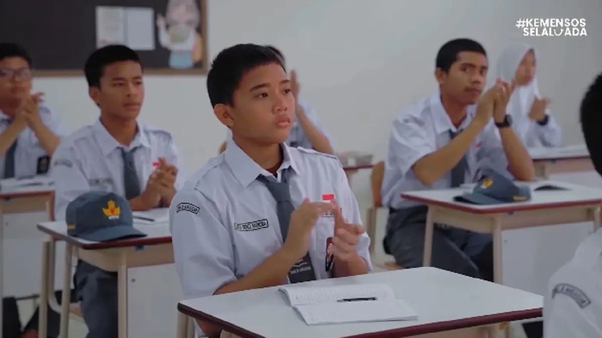 Ilustrasi anak sekolah sebagai salah satu yang masuk kategori KPM bansos, khusus PIP. Foto: YouTube Kemensos