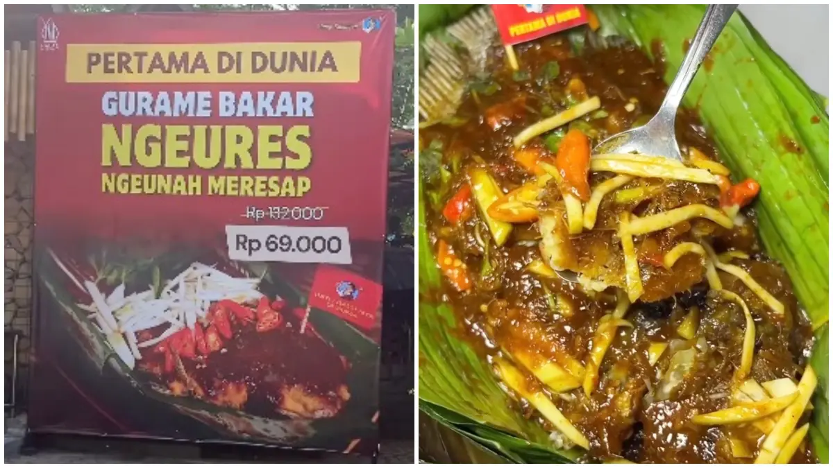 Menu andalan Ikan Gurame Bakar Ngeures. (Foto : Instagram @bogorinstakuliner)