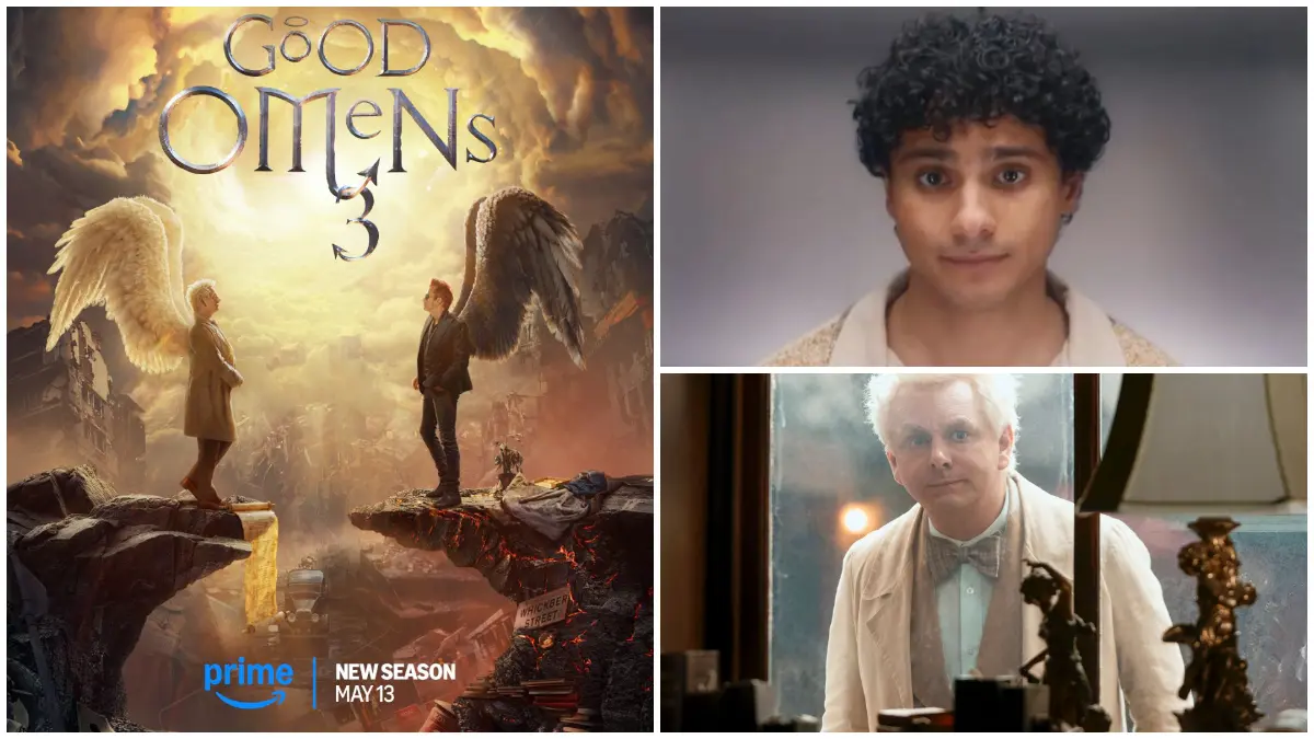 Poster dan cuplikan resmi musim ketiga Good Omens. (Foto: Akun X resmi @GoodOmensPrime)