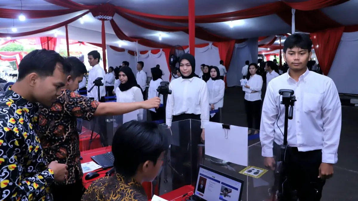 Ilustrasi tahap administrasi sebelum memasuki ruang ujian CPNS 2026. (Foto: menpan.go.id)
