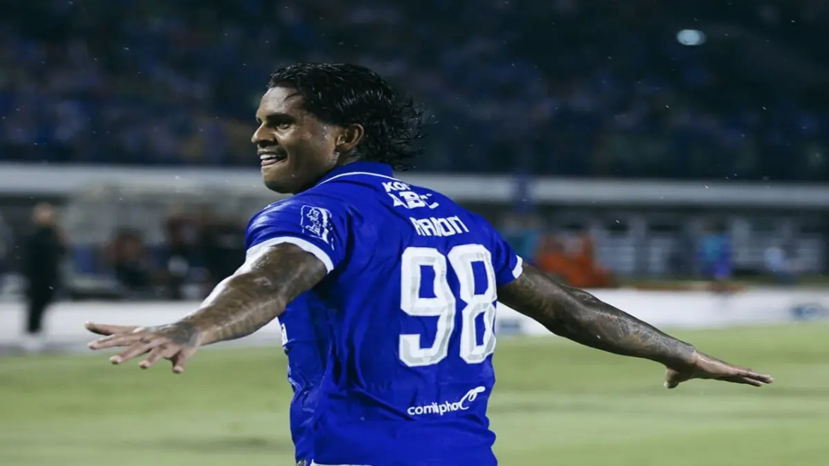Ramon Tanque salah satu pemain Persib Bandung yang mencetak gol ke gawang Bali United. (Foto: Instagram @persib)