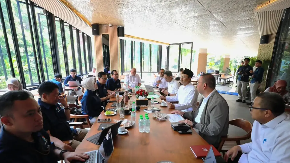 Rapat bersama antara Kemensos dan BPS. (Foto: Instagram @kemensosri)