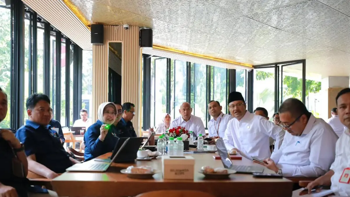 Rapat koordinasi kemensos dan BPS. (Foto: Instagram @kemensosri)