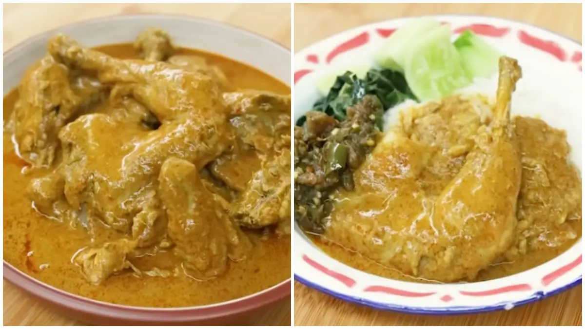 Tampilan gulai ayam khas Padang dari Chef Devina Hermawan. (Foto : YouTube Chef Devina Hermawan)