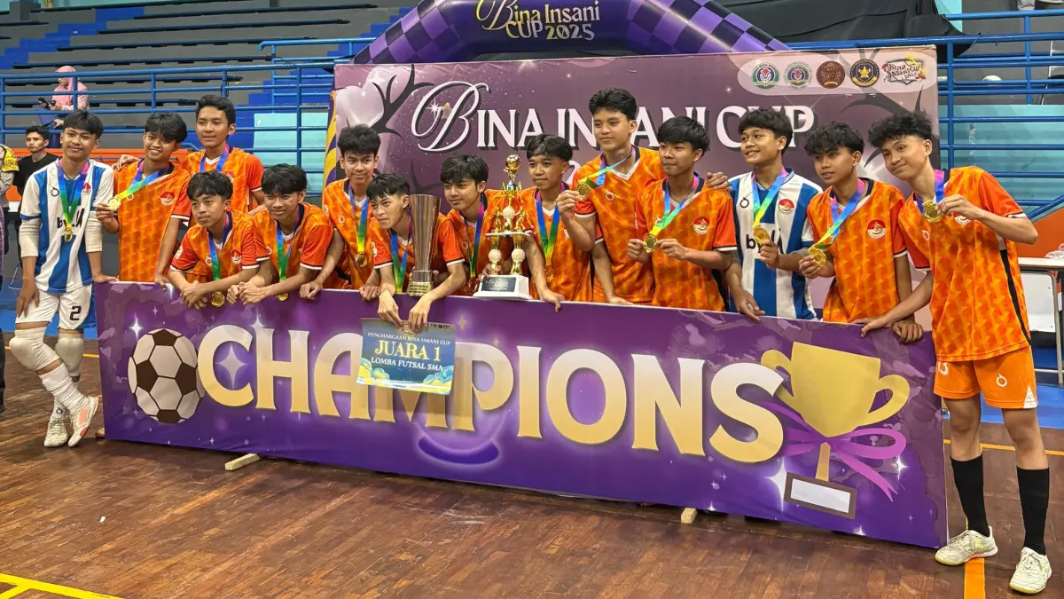 Futsal SMAIT BBS Bogor juara Bina Insani Cup. Foto: SMAIT BBS for Radar Bogor