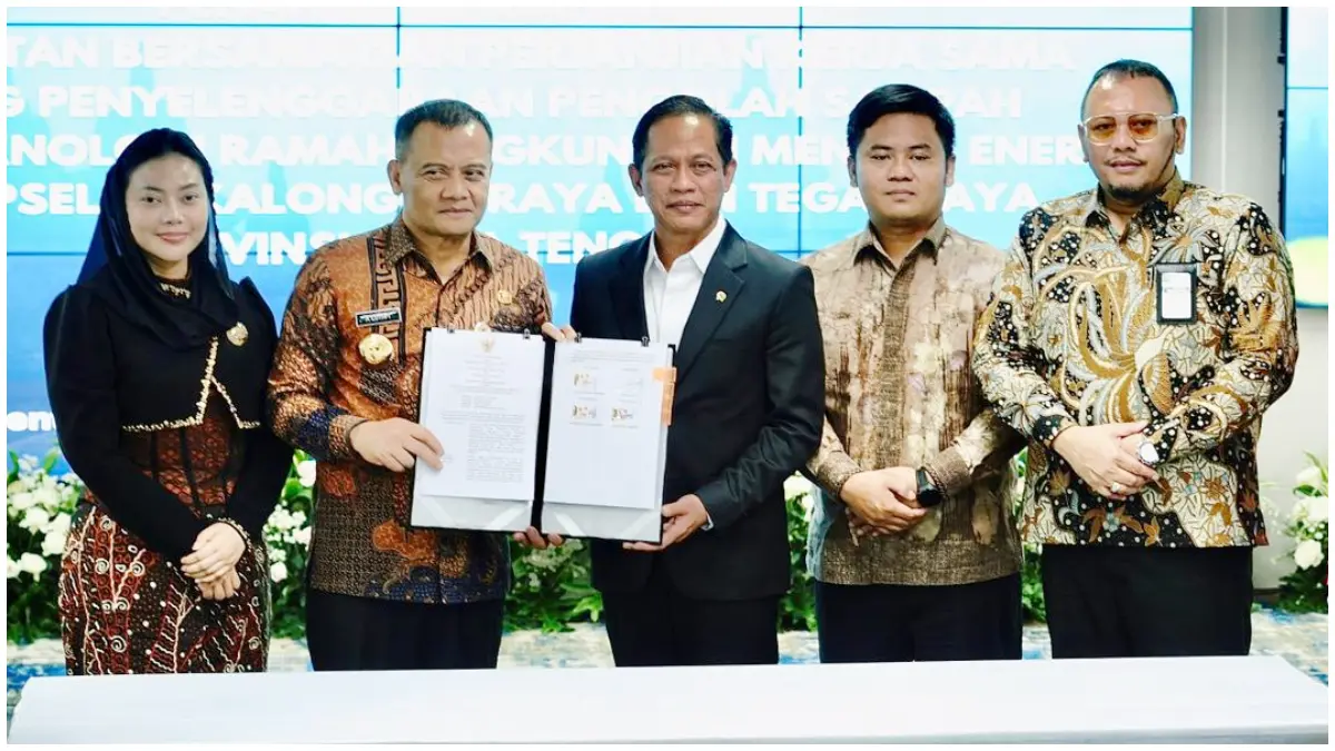 Penandatanganan PKS antara Pemprov Jawa Tengah dan para kepala daerah di dua kawasan baru pembangunan PSEL.&nbsp;