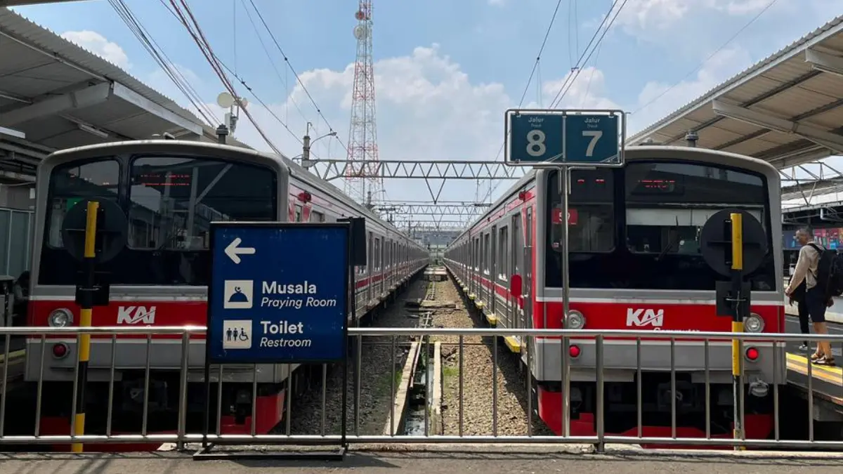 Peron 6 sampai 8 Stasiun Bogor ditutup mulai Rabu, 15 April 2026. (Fauzan/Radar Bogor)