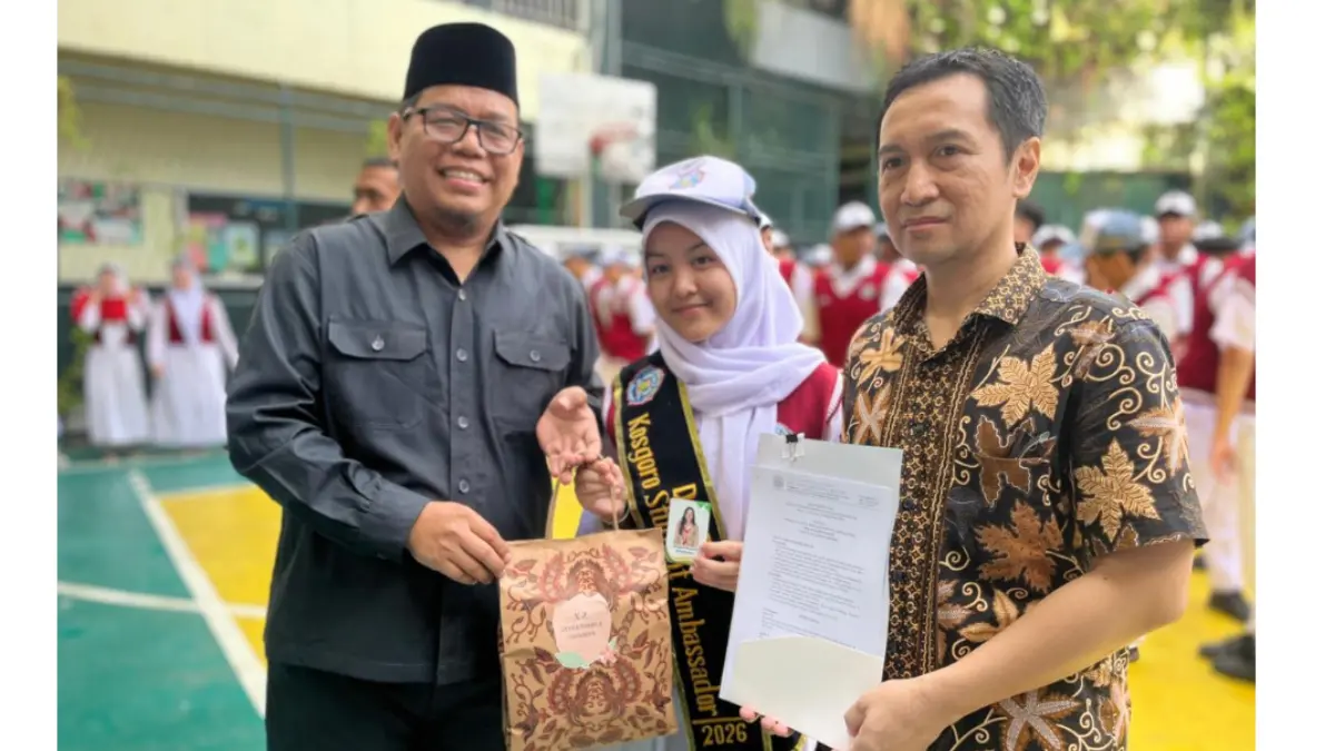 SMA Kosgoro Kota Bogor menunjuk salah satu dari dua Duta Sekolah dengan peran pentingnya ke depan. Foto: SMA Kosgoro for Radar Bogor
