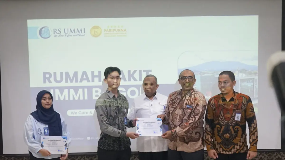 Wakil Menteri Tenaga Kerja Afriansyah Noor kunjungan kerja ke RS Ummi Kota Bogor, Selasa, 14 April 2026. (Sofiansyah/Radar Bogor)