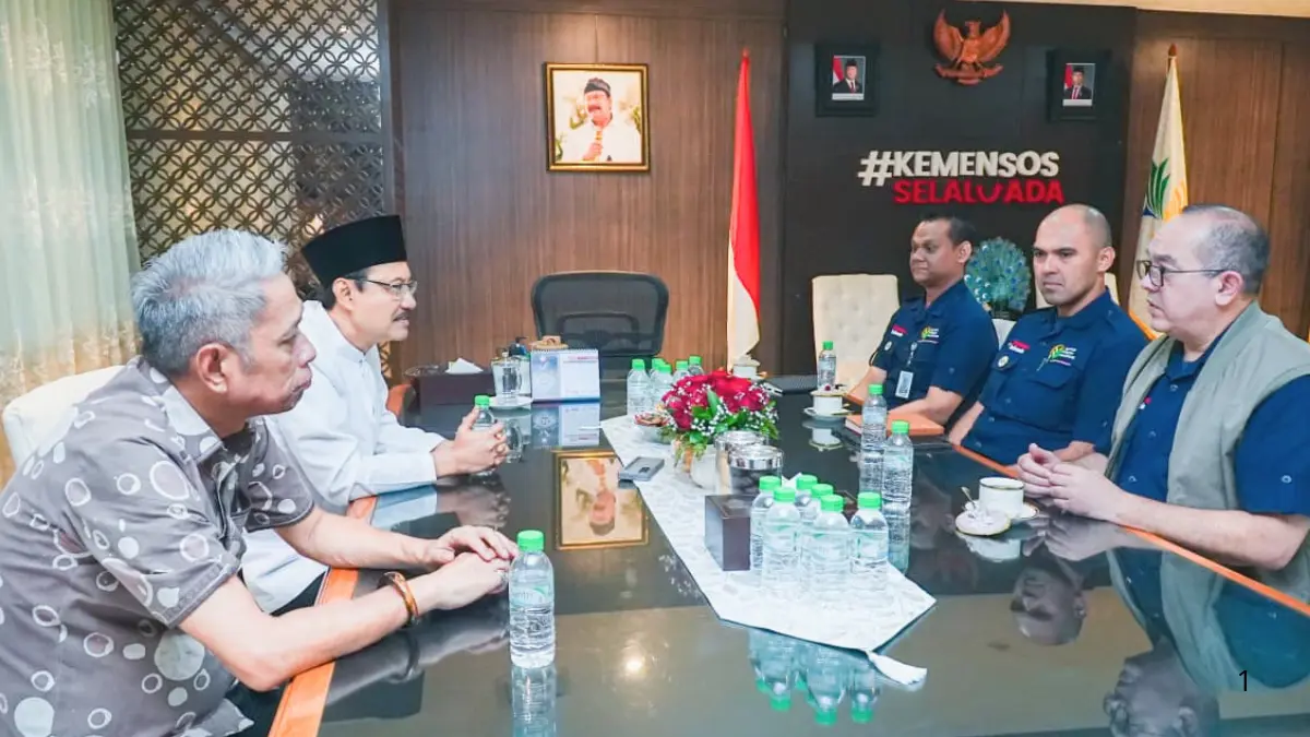 Pertemuan antara Lembaga Kementerian Sosial RI dengan pejabat tinggi PT. Agrinas Pangan Nusantara (Foto:&nbsp;kemensos.go.id)