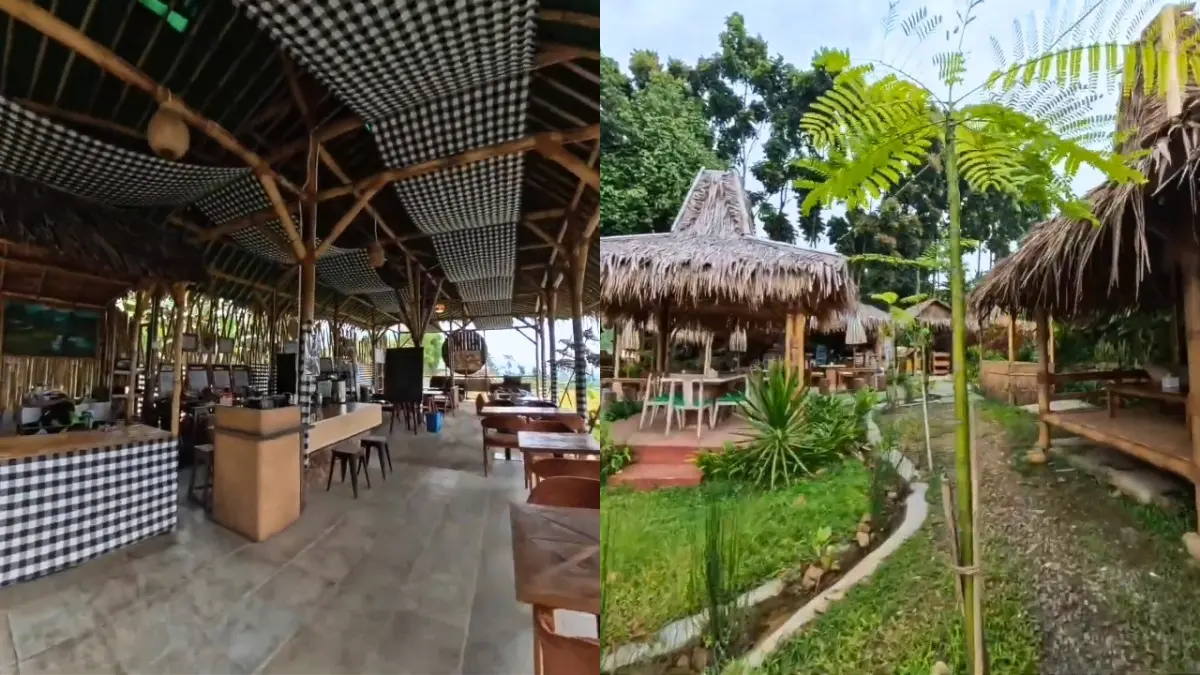 Saung Sabin Bogor dengan dilengkapi nuansa etnik Bali (Foto: Tangkapan Layar YouTube jalan jalan official)