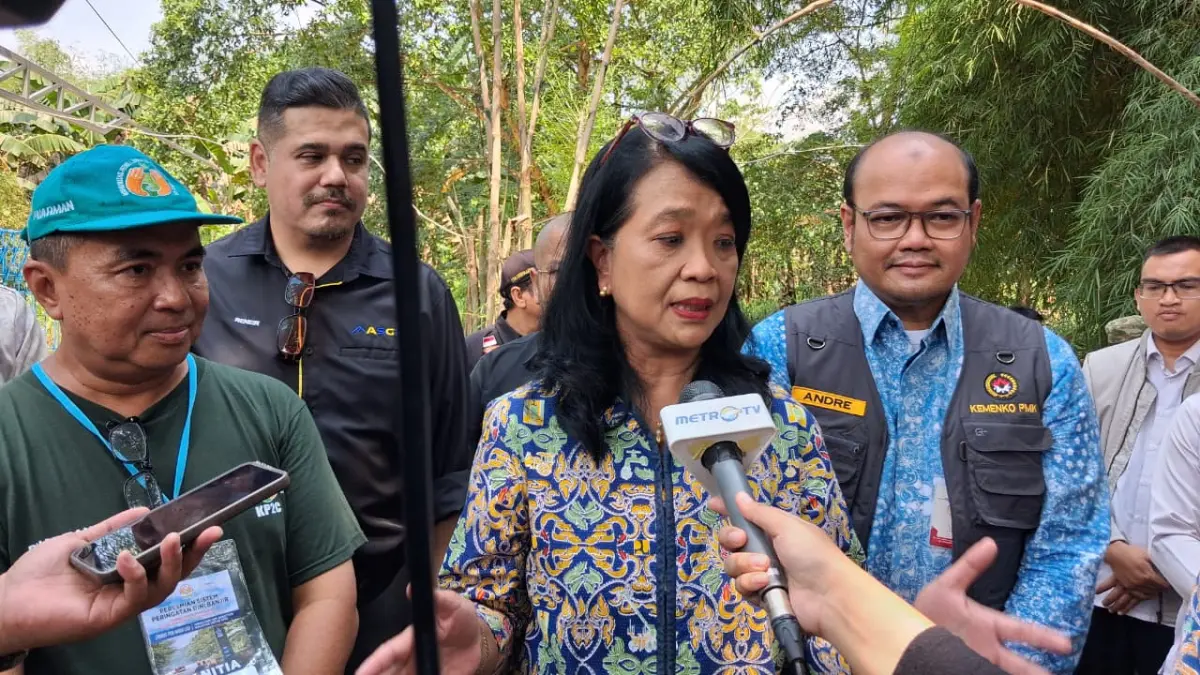 Wamen PU, Ir. Diana Kusumastuti saat dimintai keterangan oleh Radar Bogor, Rabu, 15 April 2026. Foto: Muhammad Ali/Radar Bogor