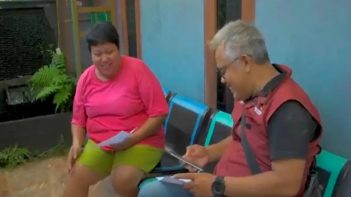  Ilustrasi pendamping sosial meminta data KPM bansos. (Foto: YouTube Kemensos RI)