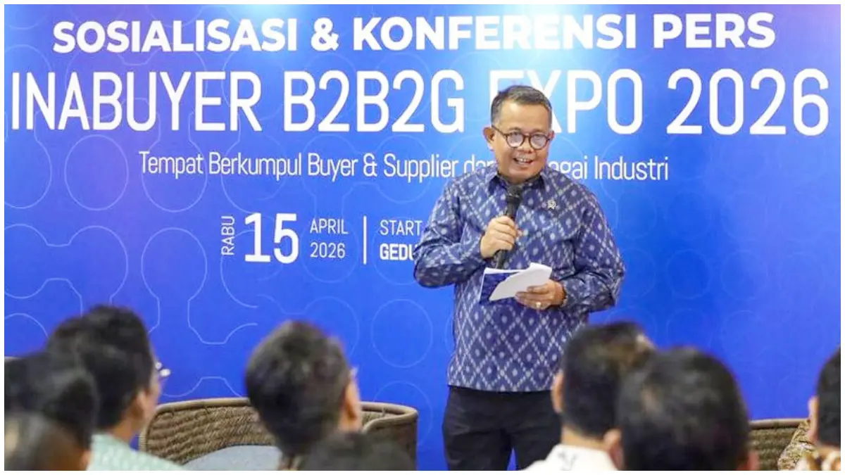 Kegiatan Sosialisasi dan Konferensi Pers Inabuyer B2B2G expo 2026. (Foto: Instagram @kementerianumkm)