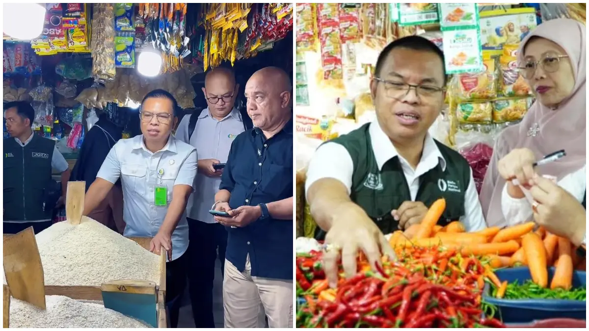 Bapanas &nbsp;turun langsung ke lapangan melihat harga pangan di pasar. (Foto : Instagram @badanpangannasional)