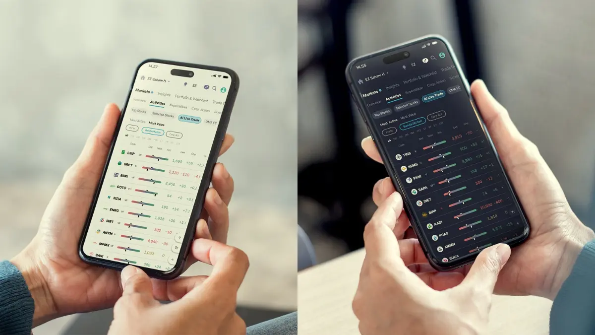 IPOT aplikasi saham terbaik dengan teknologi AI real time dan live trading  di Indonesia.